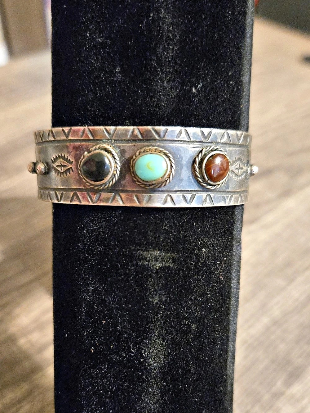Turquoise Stone Cuff Bracelet